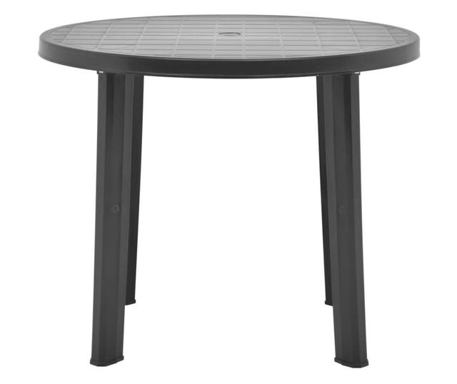 Masa de gradina, antracit, 89 cm, plastic