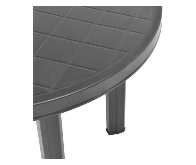 Masa de gradina, antracit, 89 cm, plastic