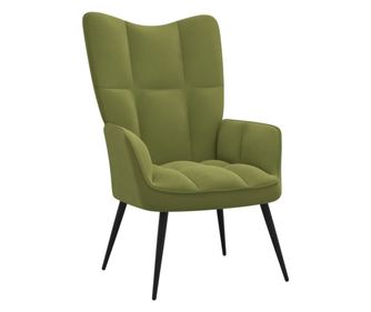 Stolica za opuštanje, svijetlozelena, baršun