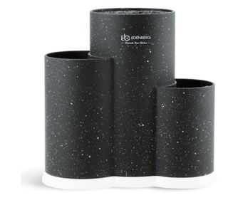 Suport pentru cuțite și ustensile Edenberg EB-5106B, 22x24 cm, Negru