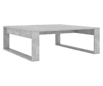Klubska mizica betonsko siva 100x100x35 cm iverna plošča