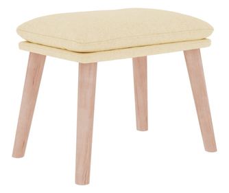 Stolček za noge krem 45x29,5x35 cm blago