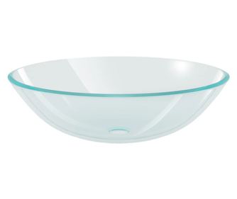 Umivalnik Kaljeno Steklo 42 cm Prosojen