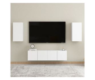 Set TV ormari, 4 komada, bijela, PAL