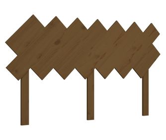 Горна табла за легло, медено кафява, 141x3x80,5 см, бор масив