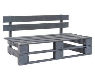 Vrtna klupa od paleta drvena siva