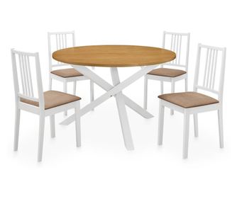 Set namještaja za kuhinju, 5 komada, bijela, MDF