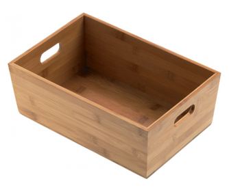 Cos pentru servit si depozitat din bambus, 20x15x9 cm