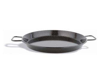Tigaie pentru paella din inox emailat, 30 cm