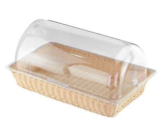 Cos dreptunghiular pentru paine cu capac, 53x32.5x9 cm