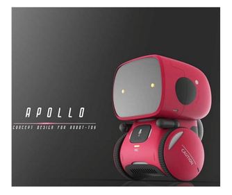 Robot Inteligent Interactiv AT - Robot, cu Control Vocal,rosu