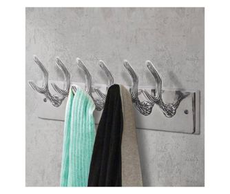 Vješalice za odjeću, 4 kom., srebrne, aluminij