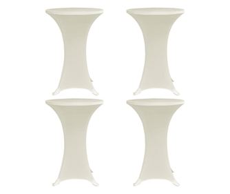 Navlaka za stol Ø70 cm, 4 kom., krem, elastična