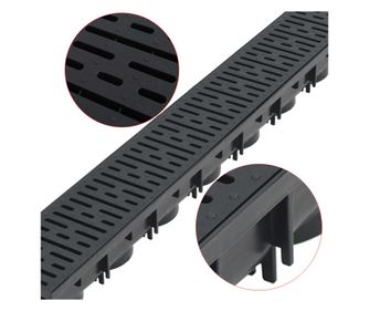 vidaXL Canale de drenaj, 2 m, plastic