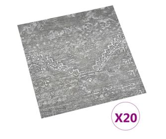 20 db betonszürke öntapadó PVC padlólap 1,86 m²