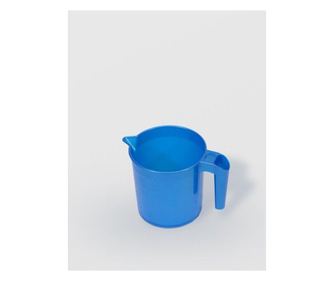 Vrč za vodu s ručkom, plastični, 1.25L, 19x13 cm, razne boje