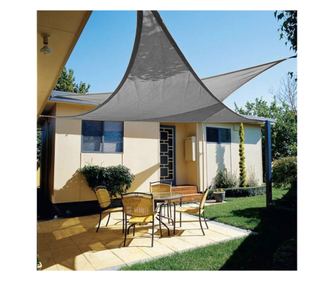 Copertina Impermeabila si lavabila pentru terase, Triunghiulara, Rezistenta UV, Densitate 160g / m2, Material 300D Oxford, 3 x 3