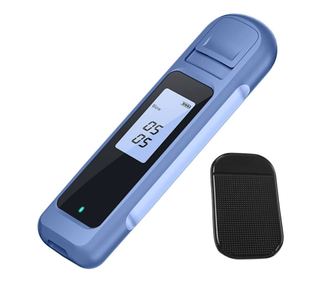 Etilotest Digital Profesional BellFyd®, Alcool Tester de Inalta Precizie, cu Indicator Luminos de Alarma, Bleu