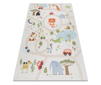 BAMBINO 1165 pranje tepiha Zoološki vrt za djecu protuklizna - bež 160x220 cm