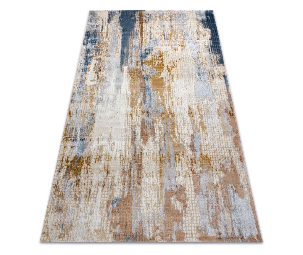 Covor acril ELITRA 6770 Abstracțiune vintage gri / galben 160x230 cm