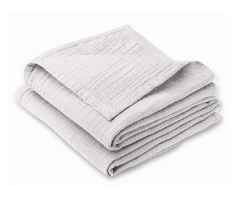 Paturica bebe de vara din muselina dubla 100x70 cm Kidizi Light Grey