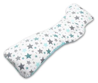 Perna gravide ergonomica Kidizi Alma All Mint Stars, husa detasabila