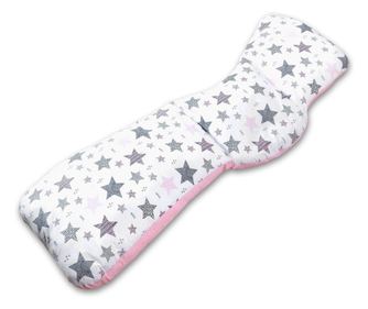 Perna gravide ergonomica Kidizi Alma All Pink Stars, husa detasabila