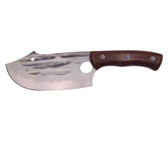 IdeallStore Μαχαίρι σεφ, χειροποίητο, Πνευματική λεπίδα, 27,5 cm, ανοξείδωτο ατσάλι, 300 g, καφέ