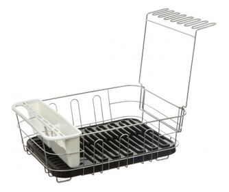 Scurgator vase Neo Black, otel cromat, 44x36x16cm