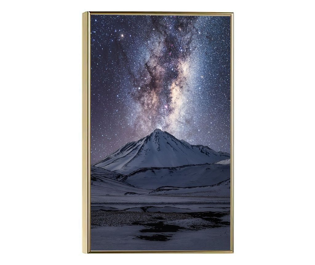 Framed Poster, Chile Nights, 21 x 30 cm, Golden Frame