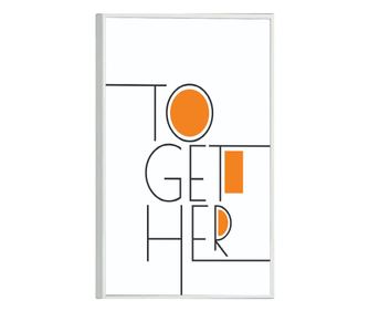 Tablou Poster Inramat, Get Her, 21 x 30 cm, Rama Alba