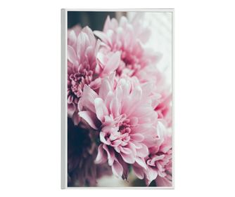 Keretezett poszterek, Pink Spring Flowers, 60x40 cm, Fehér keret