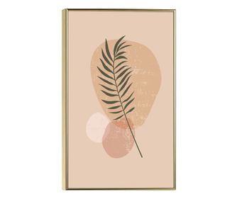 Tablou Poster Inramat, Simple Flower, 42 x 30 cm, Rama Aurie