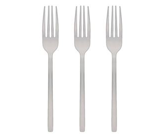 Комплект вилици Tableware, 3 бр, За основно ястие, Стомана, 21x2.5 см, Сив