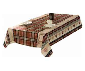 Fata de masa tip musama Pufo Romantic Red Love, 120 x 140 cm