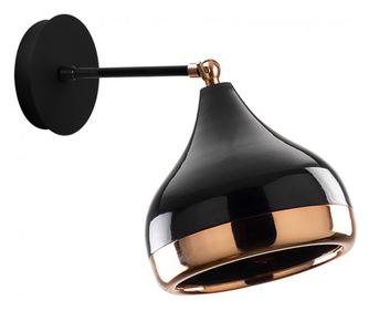 Lampă de perete Elefant 892OPV1301, Metal, 17x28cm, Design elegant, Negru/bronz