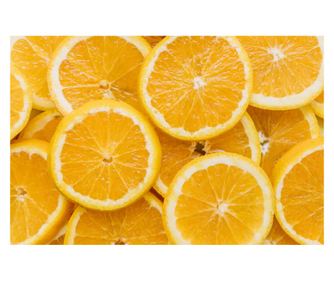 Samoljepljivi i praljivi zidni fototapeta Food30 - narančasta, 200 x 150 cm