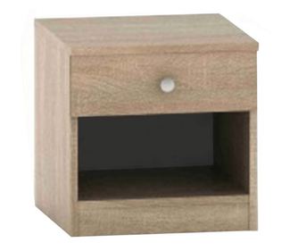 Betty Sonoma tölgy éjjeliszekrény fiókkal, 40x40x40 cm