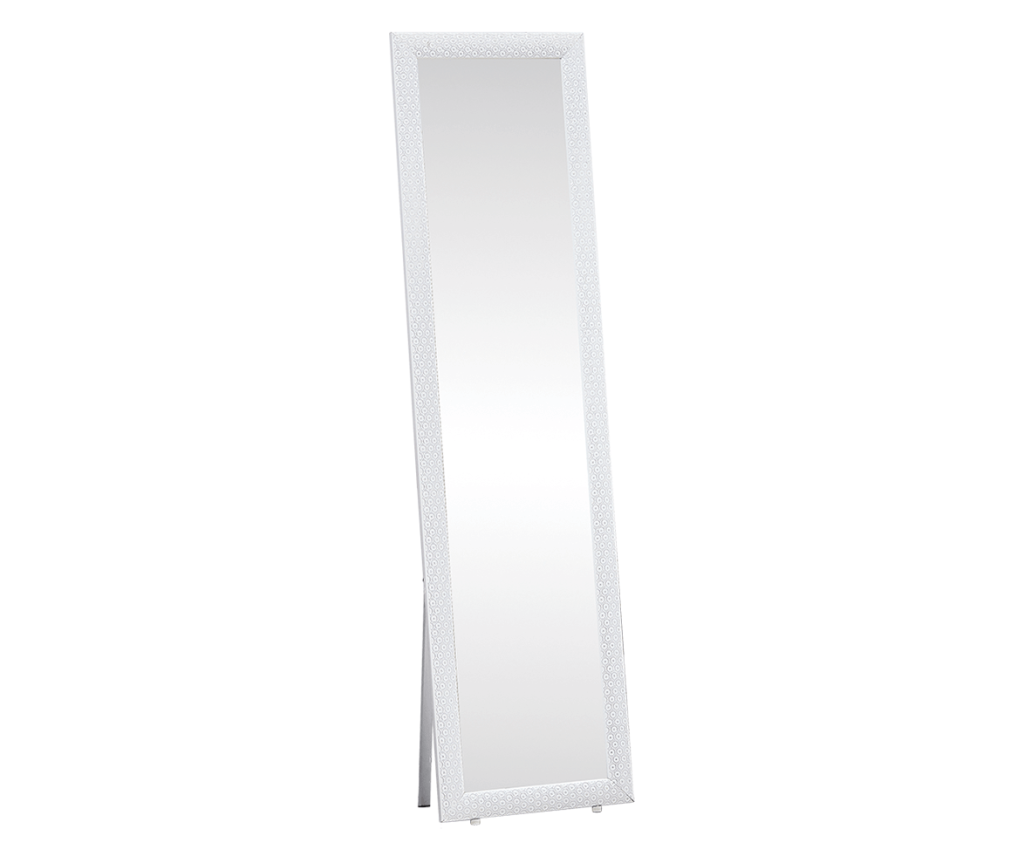 Oglinda podea rama lemn alb Laval 40x150 cm