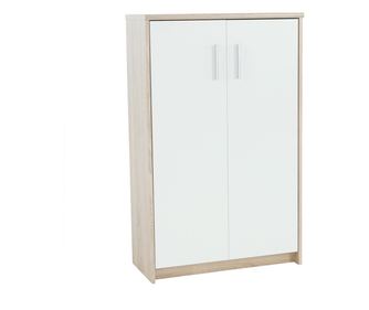 Omara 2 vrata bledi hrast sonoma bela Johan 72,5x33,8x115,8 cm