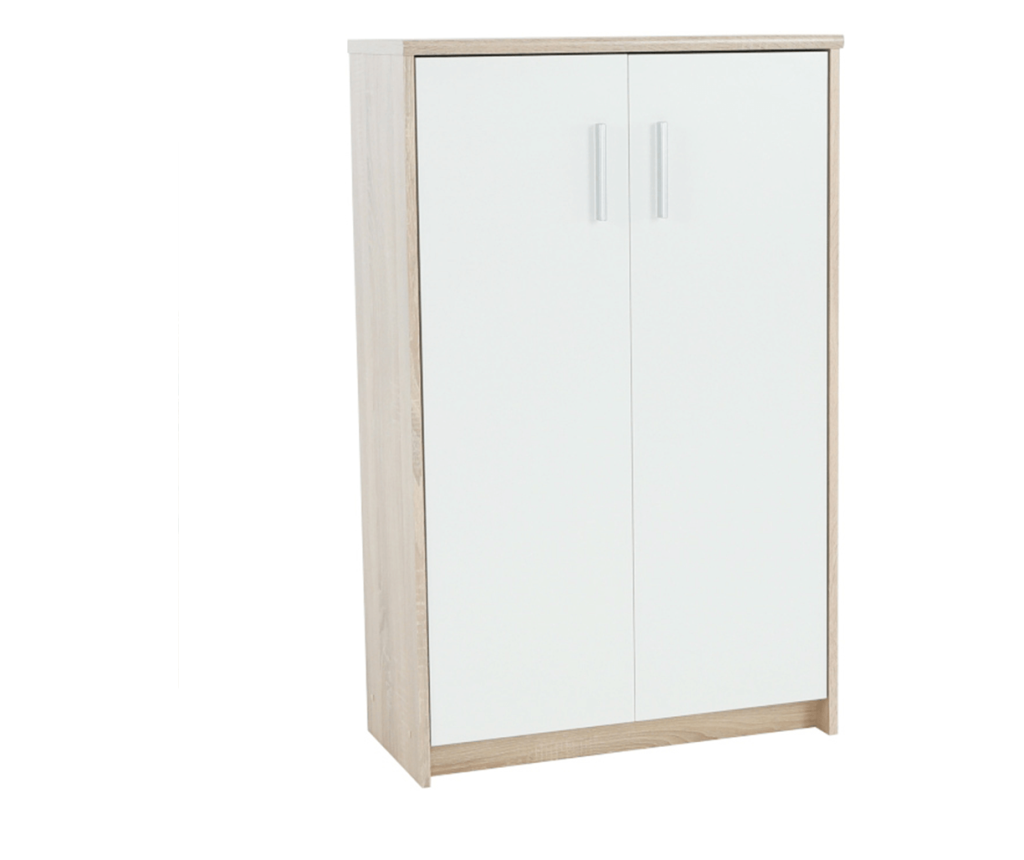 Johan 72,5x33,8x115,8 cm Sonoma tölgy fehér 2 ajtós szekrény