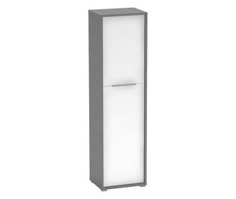 Rioma grafit fehér MDF szekrény 50x38x182,6 cm