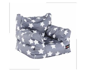 Lurko Szürke és Fehér Babzsákfotel 52x52x50 cm