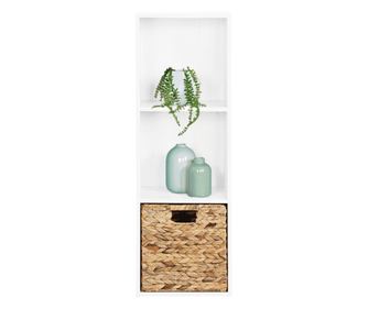 Függesztett polc fehér mdf Svion 30x28x89 cm
