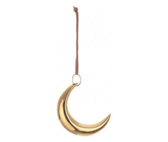 Set od 12 zlatnih ukrasa za božićno drvce u obliku mjeseca, 12x3x9 cm