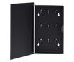 Caseta pentru chei cu tabla magnetica, negru, 30 x 20 x 5,5 cm