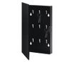 Caseta pentru chei cu tabla magnetica, negru, 30 x 20 x 5,5 cm