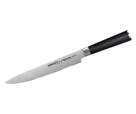 Samura-MoV szeletelő kés, AUS-8 acél, 23 cm, ezüst/fekete