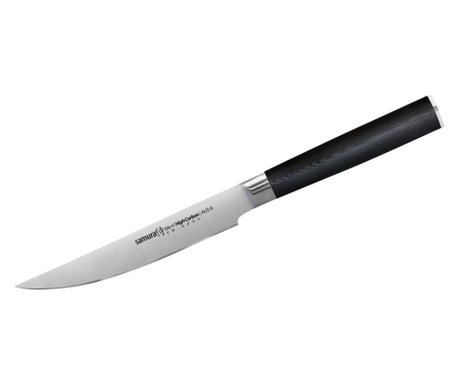 Nóż do steków Samura-MoV, stal AUS-8, 12 cm, srebrny/czarny