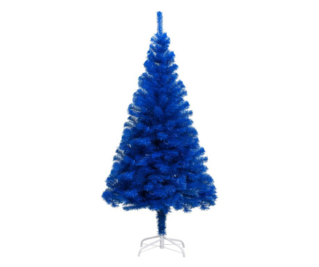 Umělý vánoční stromek se stojanem modrý 120 cm PVC